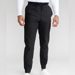 Rhoback Midnight Black The Marathons Solid Delta Performance Jogger Pants NWOT